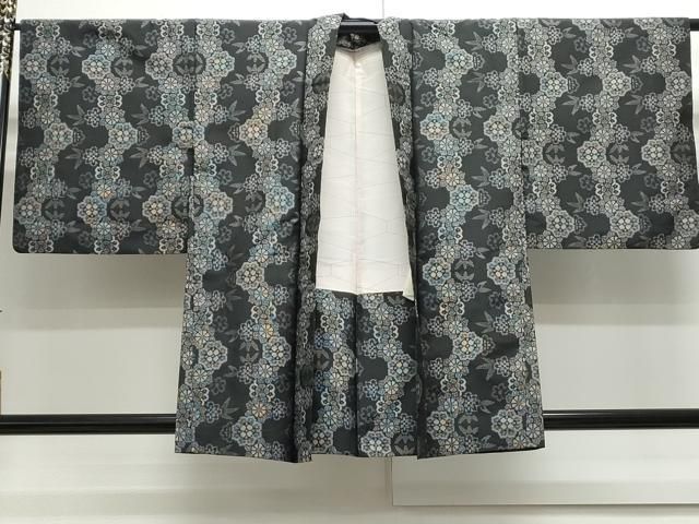 平和屋着物○本場村山大島紬 アンサンブル 花繋ぎ 正絹 逸品