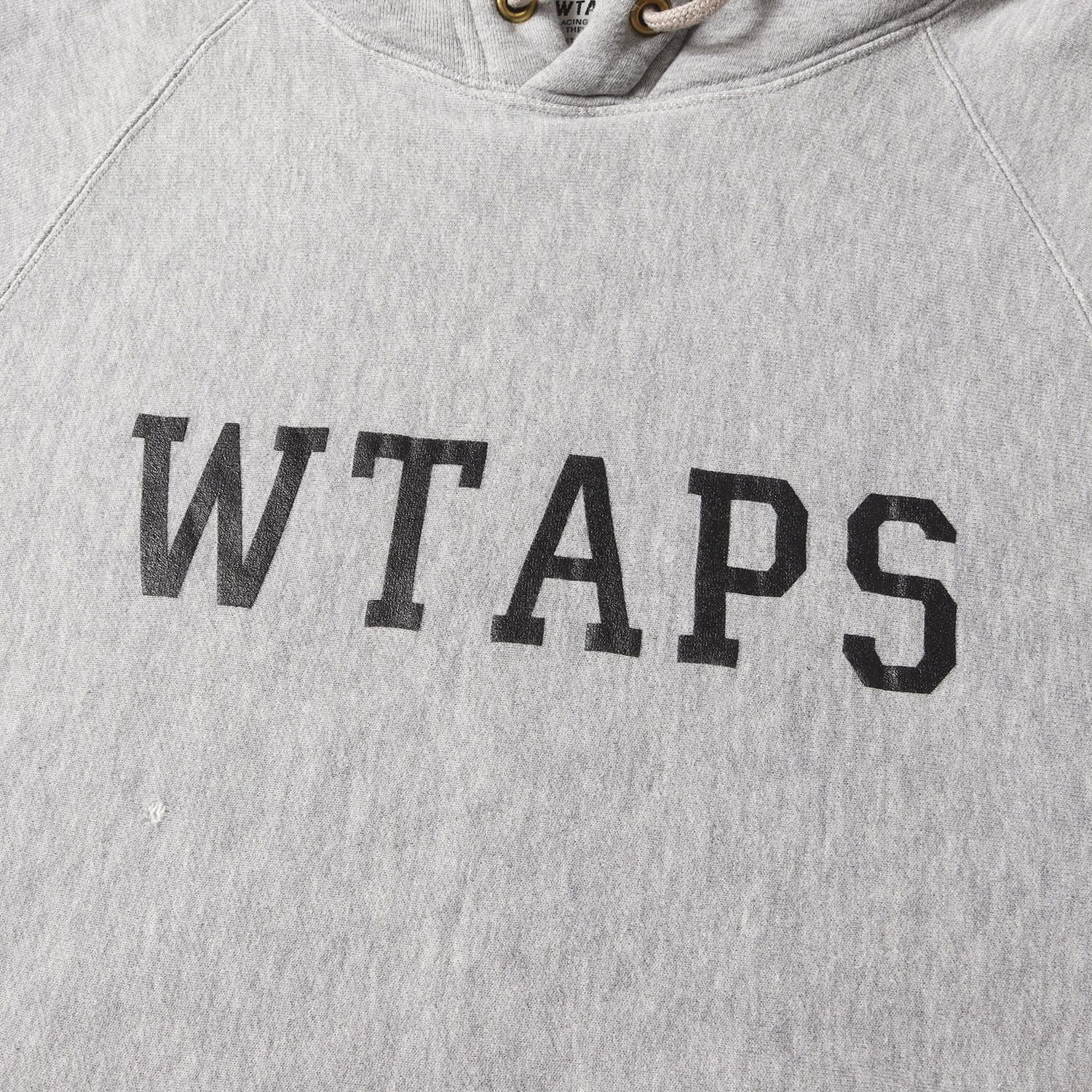 WTAPS ダブルタップス パーカー グレー サイズ:M | ブランドロゴ