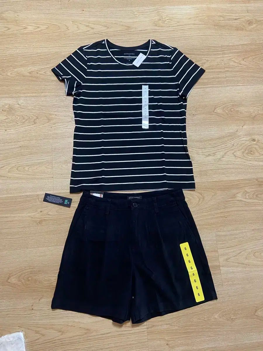 Banana Republic バナナリパブリック ストライプ Tシャツ 半ズボン セット M サイズ
