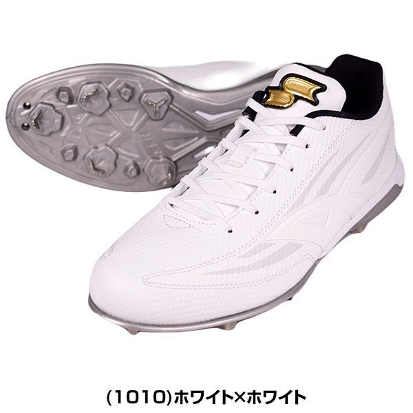 新品未使用】種類5:(1010)ホワイト×ホワイト/27.0 野球 スパイク