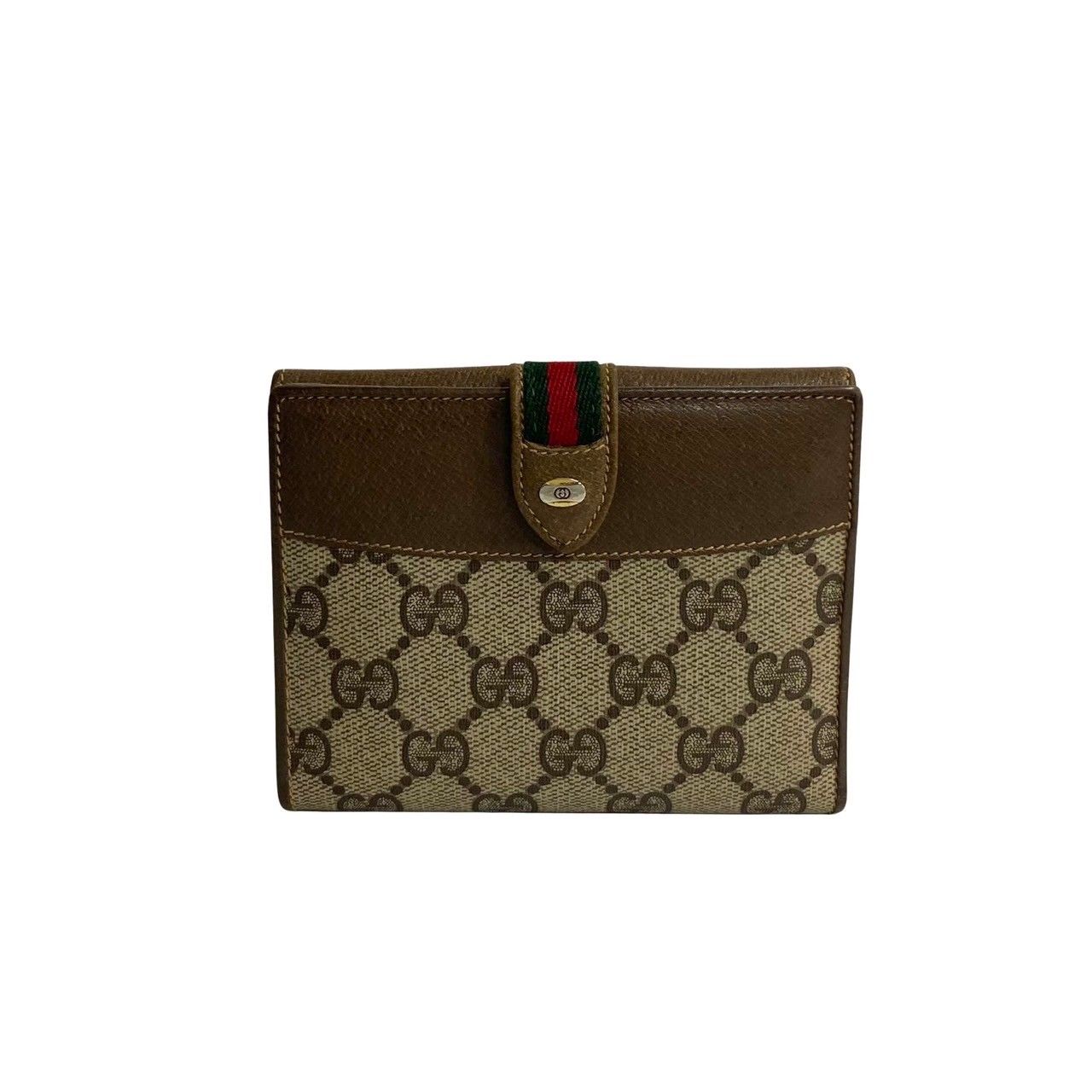 美品 極希少!gucci シェリーライン ミニ財布 ウォレット オールドグッチ 希少 90s GUCCI オールドグッチ 二つ折り財布 GG シェリーライン