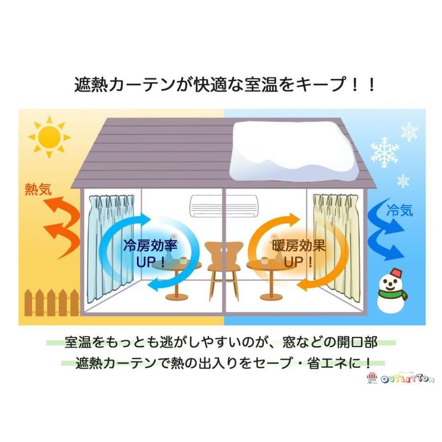 ヘリンボーン織りカーテン 100x185cm 2枚組 2セット ヘリンボーン
