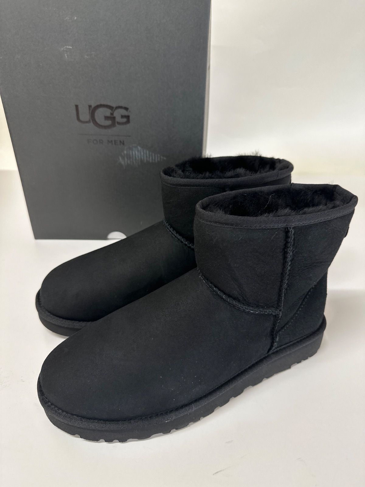UGG アグ ムートンブーツ メンズ アグブーツ クラシック ミニ 1002072 M CLASSIC MINI M BLK US9 27cm