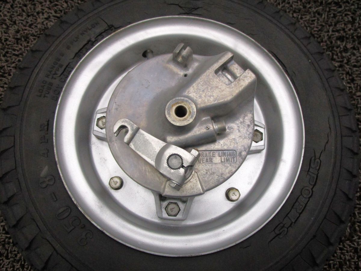 エポ フロントホイール ブレーキドラム メーターギア ▲A6193 PV50 スズキ PV50 EPO キャブ車