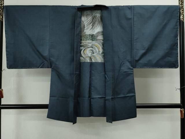 平和屋着物○男性 本場大島紬 アンサンブル 100亀甲 総詰め 正絹 逸品