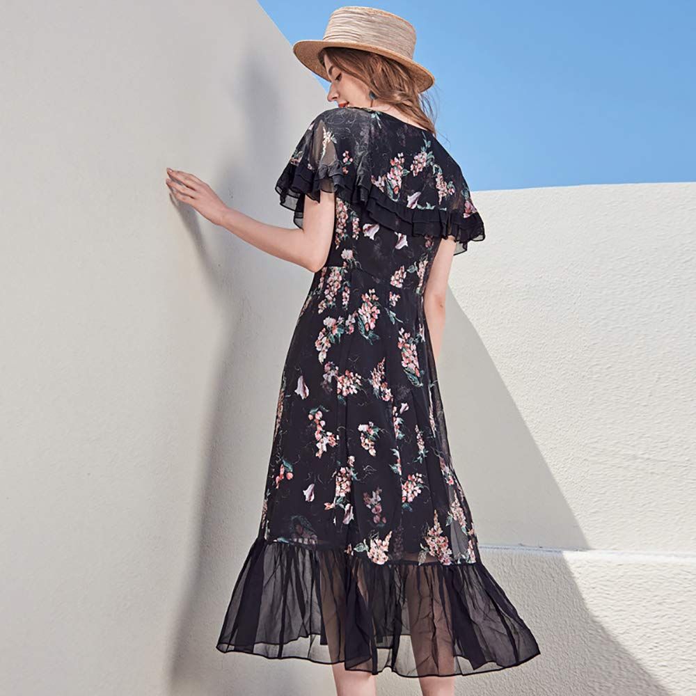 シルクリネンドレス