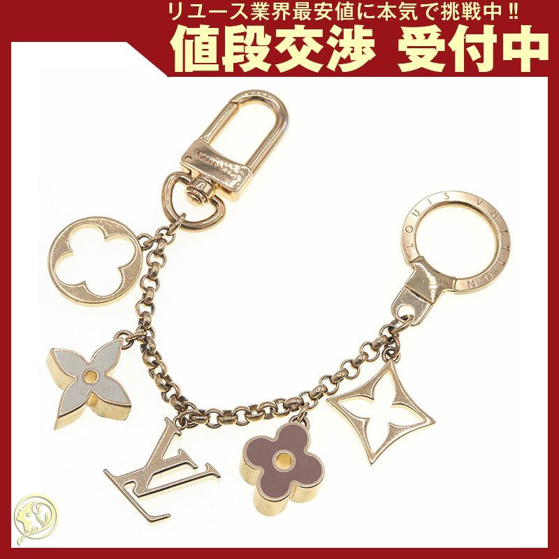 ルイヴィトン バッグチャーム フルールドゥ ゴールド
