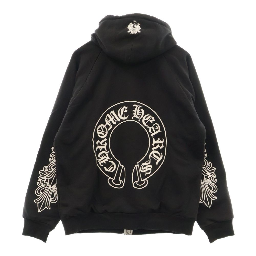 CHROME HEARTS (クロムハーツ) HORSESHOE ZIP UP HOODIE ホース CHROME HEARTS (クロムハーツ) HORSESHOE ZIP UP HOODIE ホース