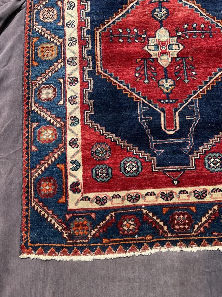 ラグ カーペット キリム 絨毯 ビンテージラグ 幾何学 赤茶 ベルギー製