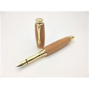 銘木材 万年筆|文房具 山桜 やまざくら 日本製 中太字 文具 オフィス用品 ステーショナリー
