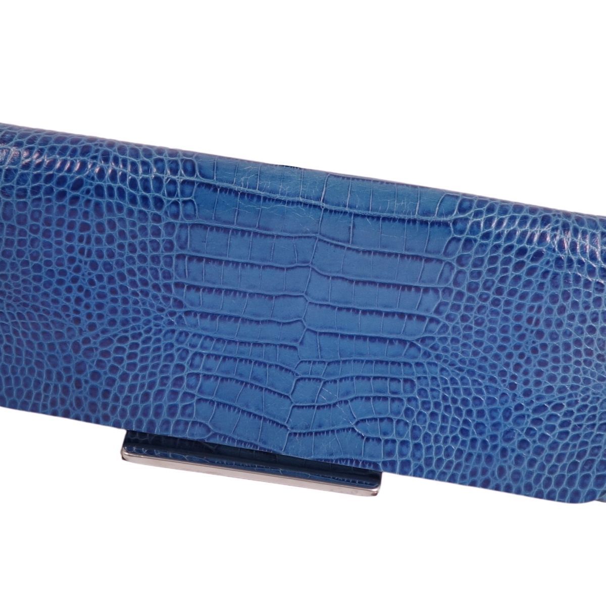 DRIES VAN NOTEN ショルダーバッグ　ブルー　ドリスヴァンノッテン DRIES VAN NOTEN(ドリスヴァンノッテン) 型押し ショルダー