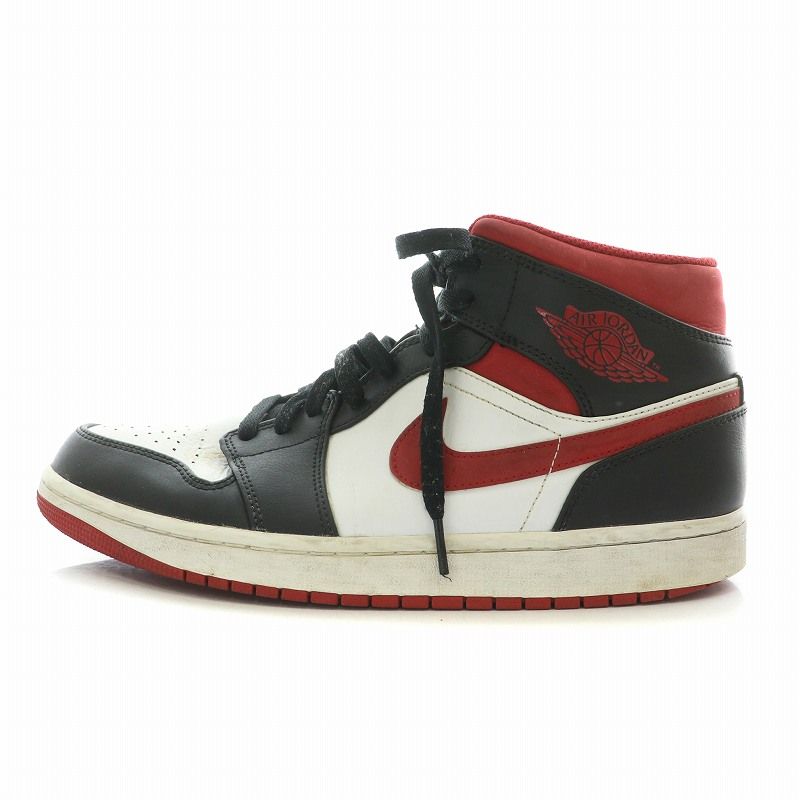 ナイキ NIKE Air Jordan 1 Mid White Gym Red Black エアジョーダン1  