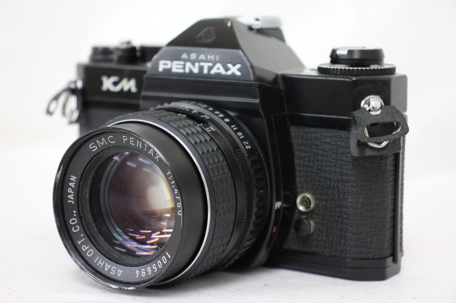 返品保証 ペンタックス Pentax KM ブラック SMC 50mm F1.4 ボディレンズセット e533