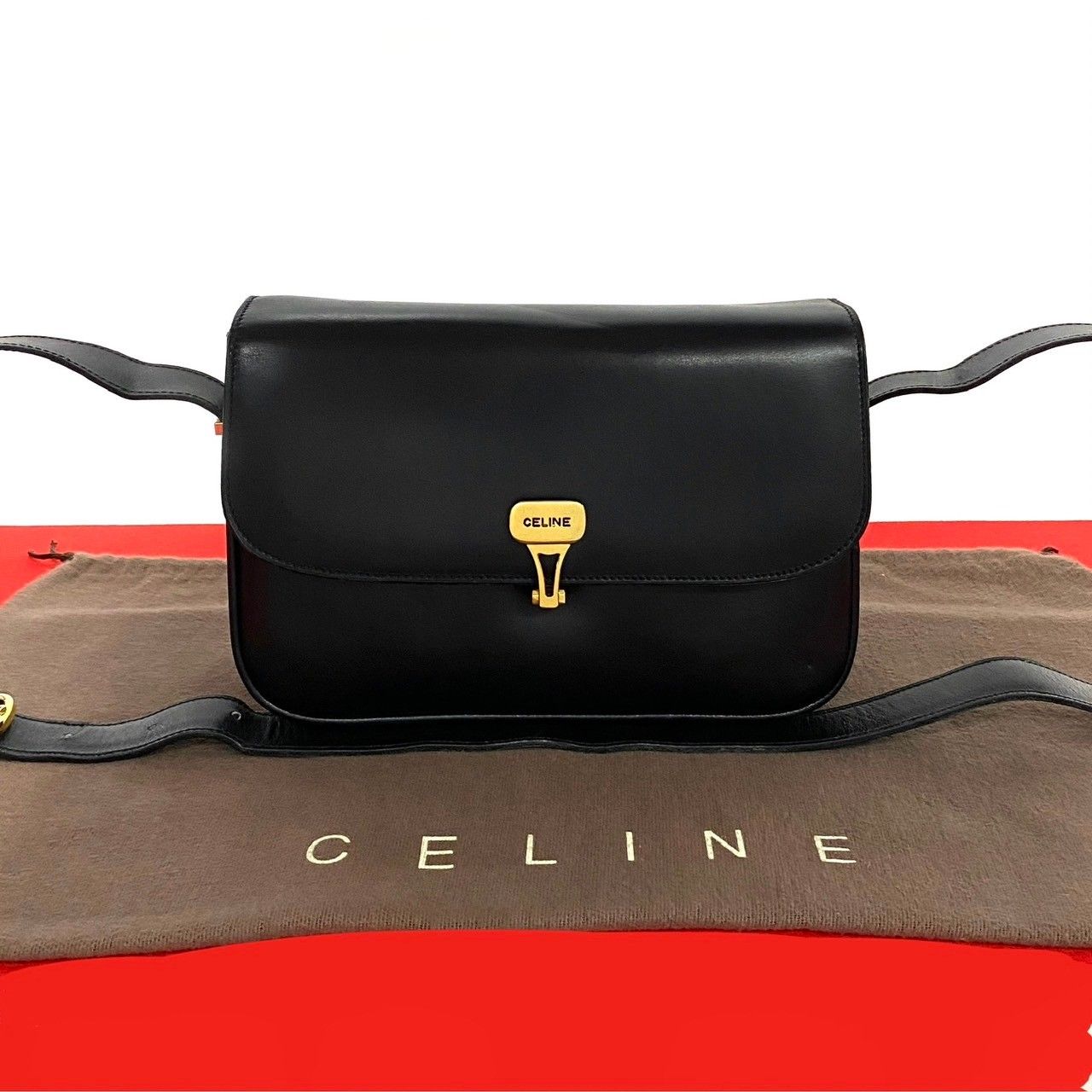 極 美品 CELINE セリーヌ ヴィンテージ マカダム ブラゾン