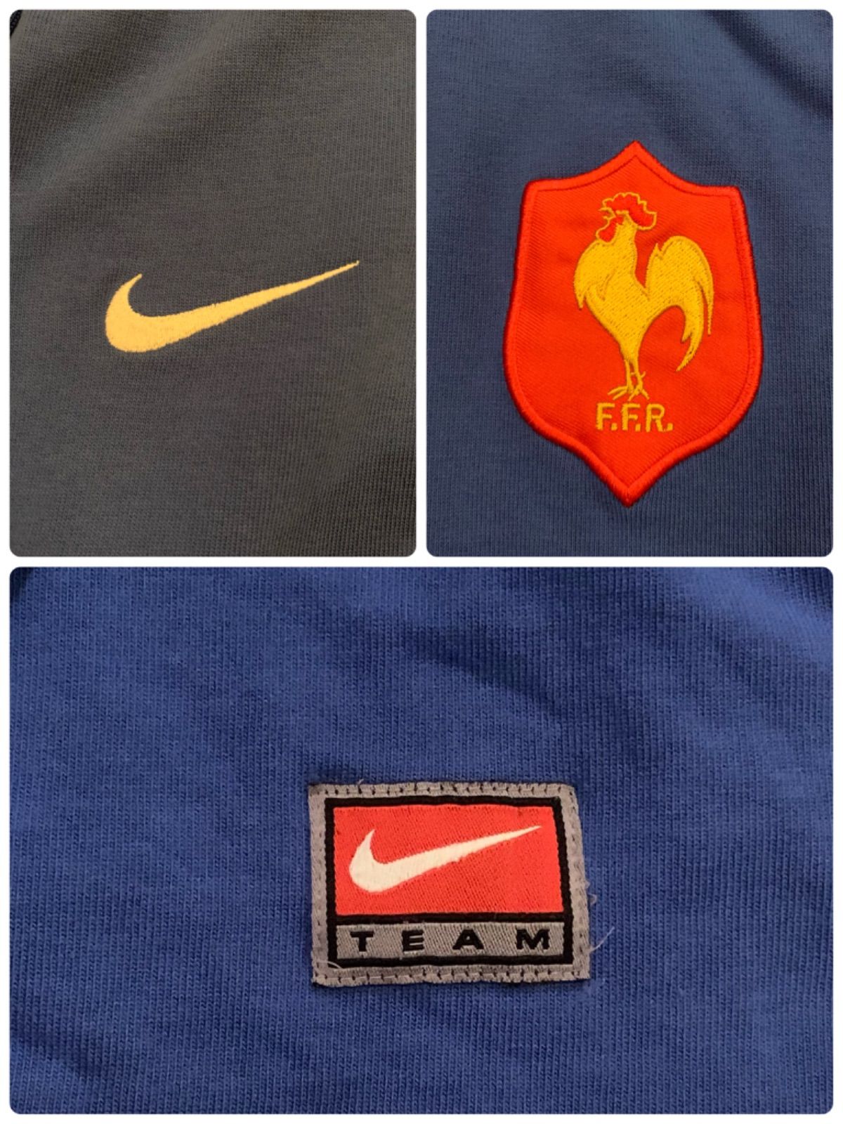 90-00s NIKE “F.F.R.” L/S Rugby Shirt ナイキ フランス代表 ラガー 