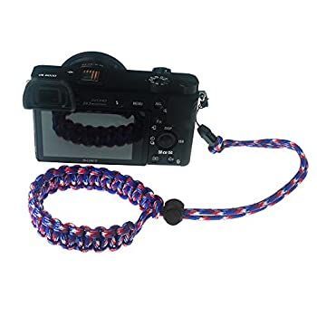 forapid Braided ストア 550パラコード調節可能なカメラ手首ストラップ
