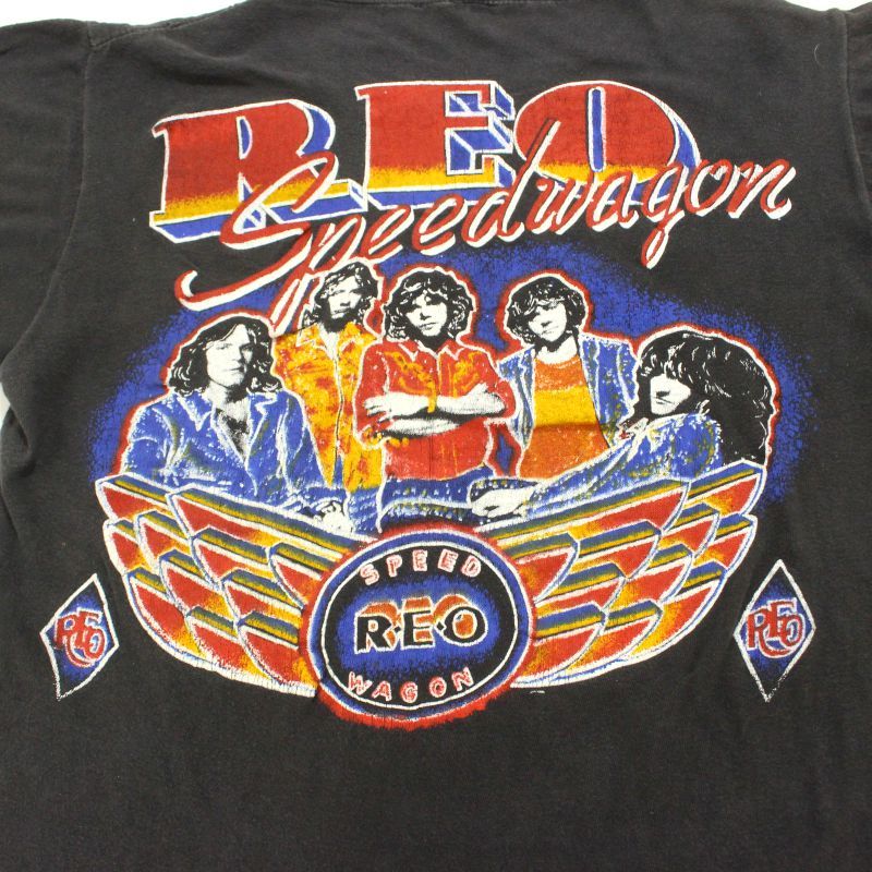 80s vintage レオスピードワゴン REO SpeedWagon パキ綿 バンドT 