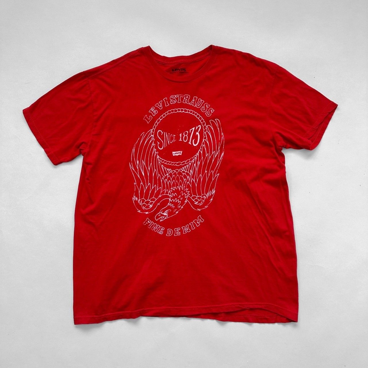 Levis リーバイス イラスト プリント Tシャツ 2XLサイズ レッド