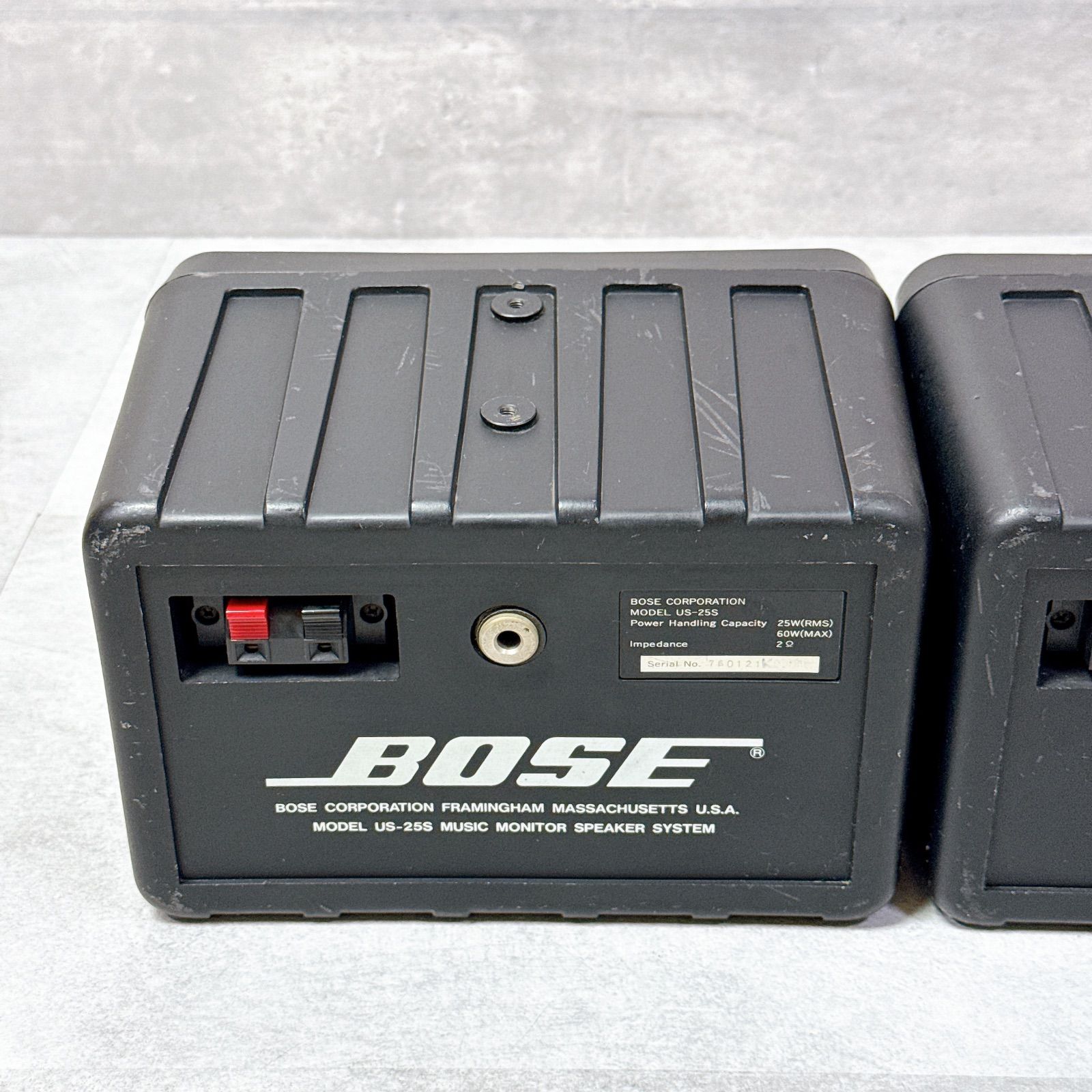 BOSE ボーズ US-25S スピーカー ペア 音出し確認済み シリアル同番 BOSE ボーズ US-25S スピーカー ペア 音出し確認済み シリアル同