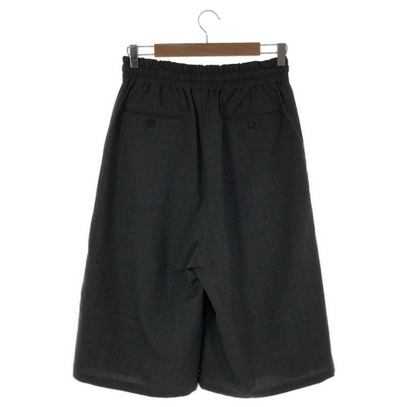 【美品】  SUBLATIONS / サブレーション | Super140 WOOL WIDE EASY 3/4 LENGTH SHORTS .06 / ドローストリング ワイド イージーパンツ | F | gray | メンズ 美品】 SUBLATIONS / サブレーション | Super140 WOOL WIDE EASY 3/4