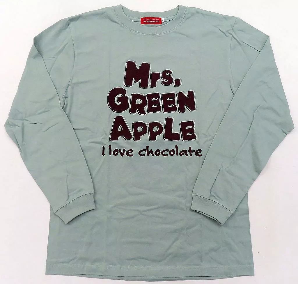 Mrs.GREEN APPLE ロングスリーブTシャツ Lサイズ 中古】Tシャツ Mrs. GREEN APPLE ロングスリーブTシャツ ブルー L