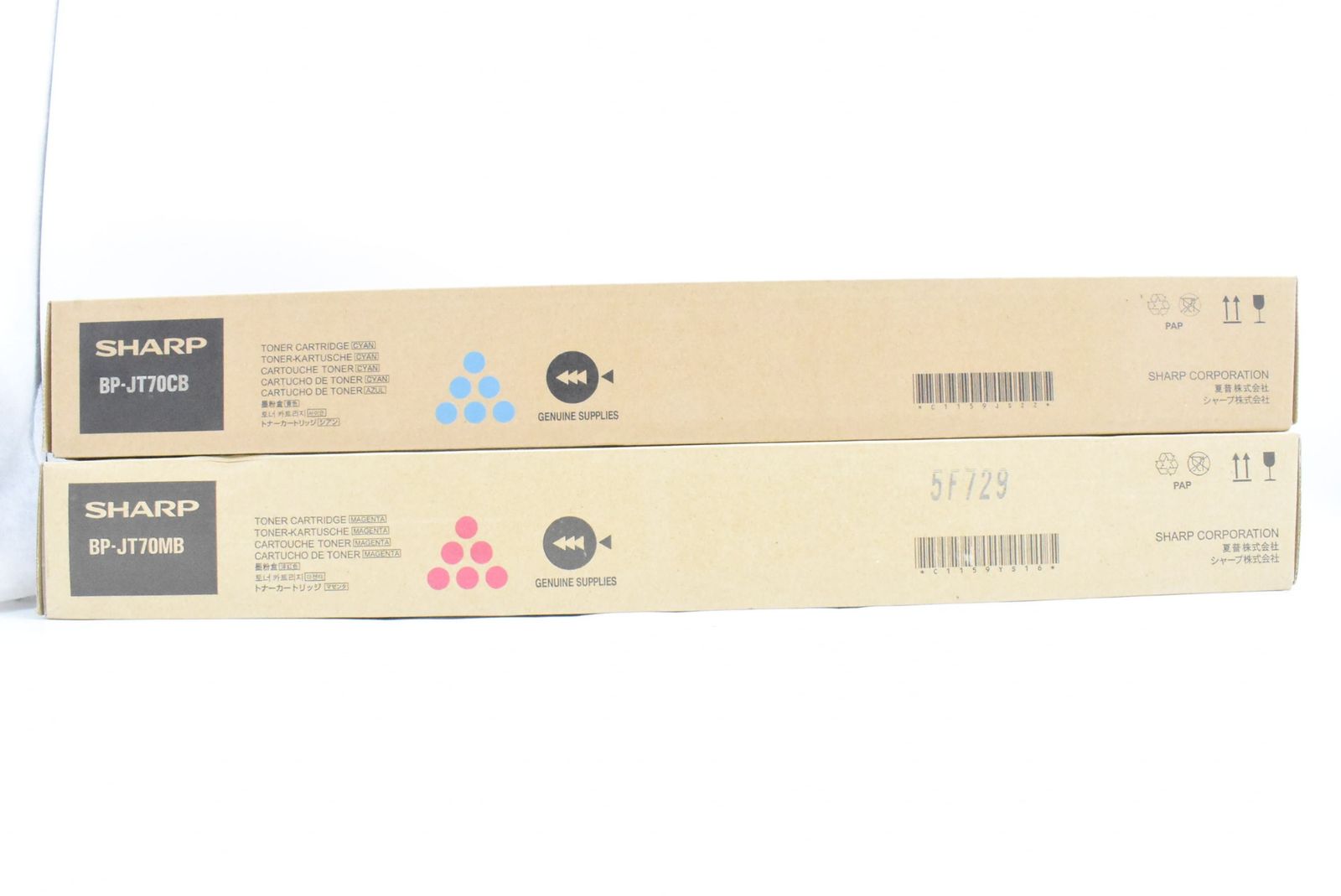 SHARP BPJT70系各色トナー2セット SHARP BPJT70系各色トナー2セット