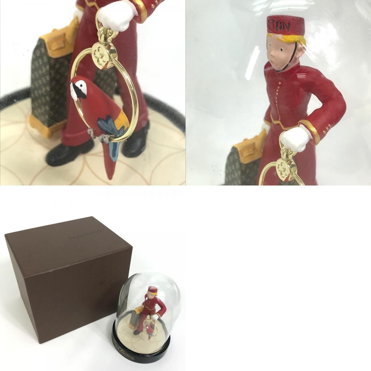 ルイヴィトン ノベルティ ページボーイ ガラスドーム 置物 インテリア 非売品】ルイヴィトン ノベルティ ページボーイ ガラスドーム 小物