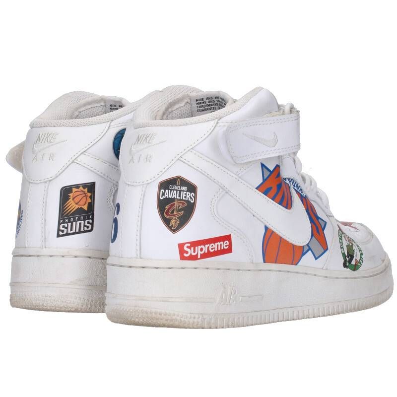 ナイキ ×シュプリーム SUPREME NBA TEAMS AIR FORCE 1 MID AQ8017-100  エアフォース1エヌビーエイースニーカー メンズ 28cm