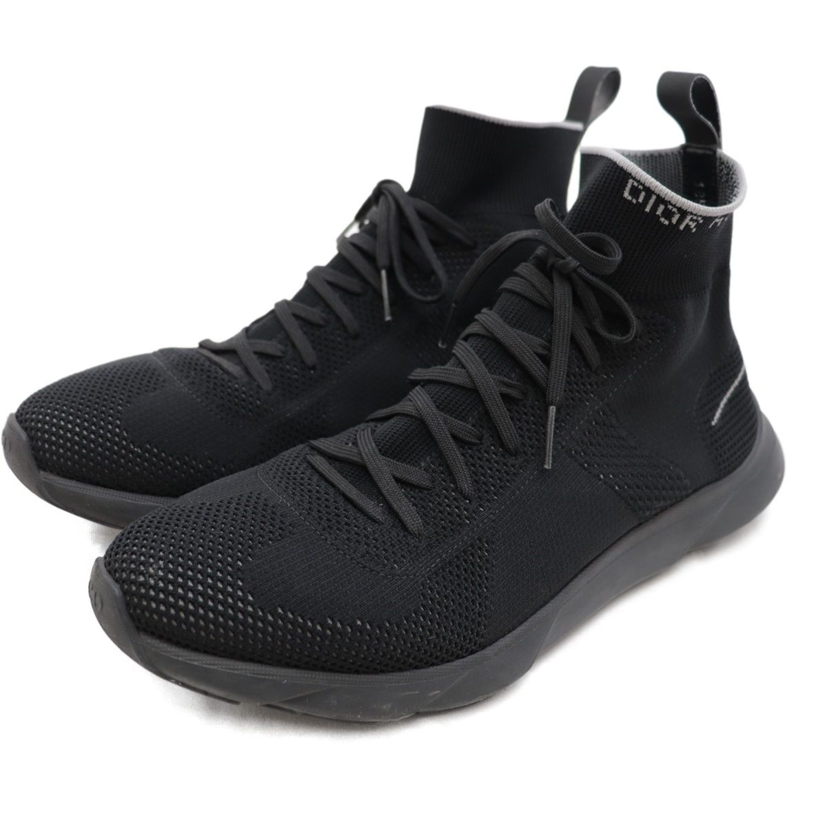 【DIOR HOMME】美品ディオールオム ソックススニーカー ブラック 40 DIOR HOMME】美品ディオールオム ソックススニーカー ブラック 40
