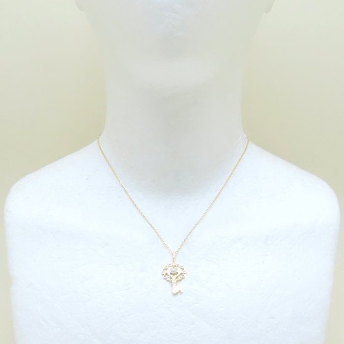 MIKIMOTO ミキモト キーモチーフ ネックレス ベビーパール3.6