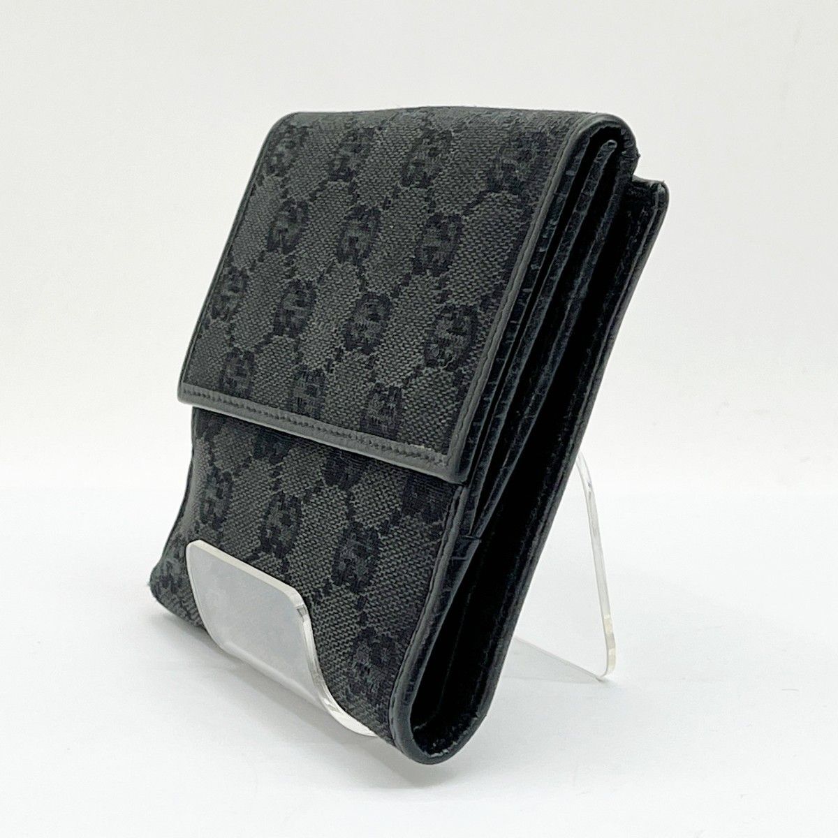 ◇◇GUCCI グッチ 2つ折り財布 GGホースビット ブラック