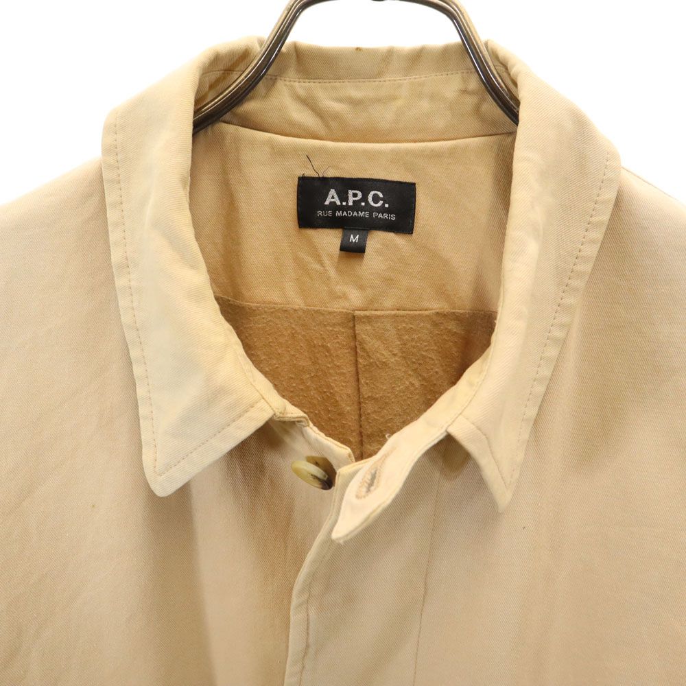A.P.C. ベージュ ステンカラーコート Mサイズ アーペーセー ステンカラーコート M ベージュ A.P.C. メンズ