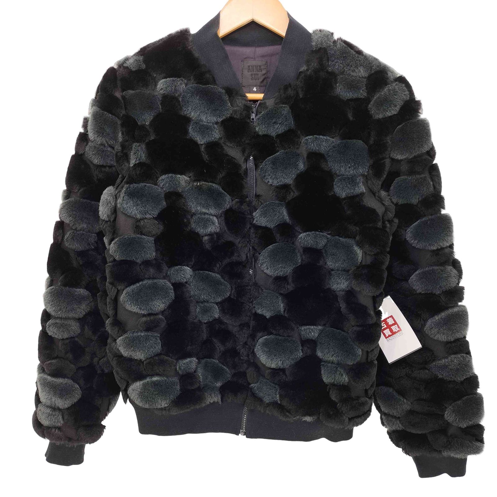 アナスイ ANNA SUI ふわもこファー ジップアップブルゾン レディース