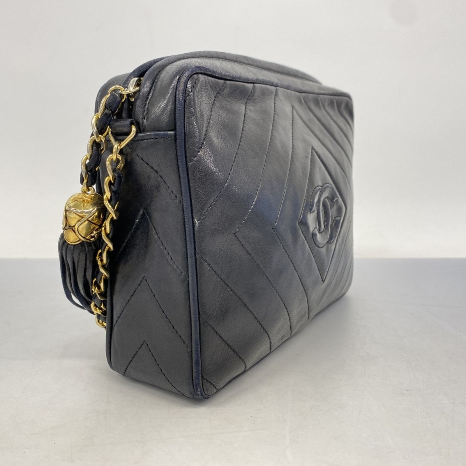 CHANEL シャネル ショルダーバッグ　ラムスキン チェーン ブラック CHANEL CHANEL/シャネル AP1447 マトラッセ スモールバニティ