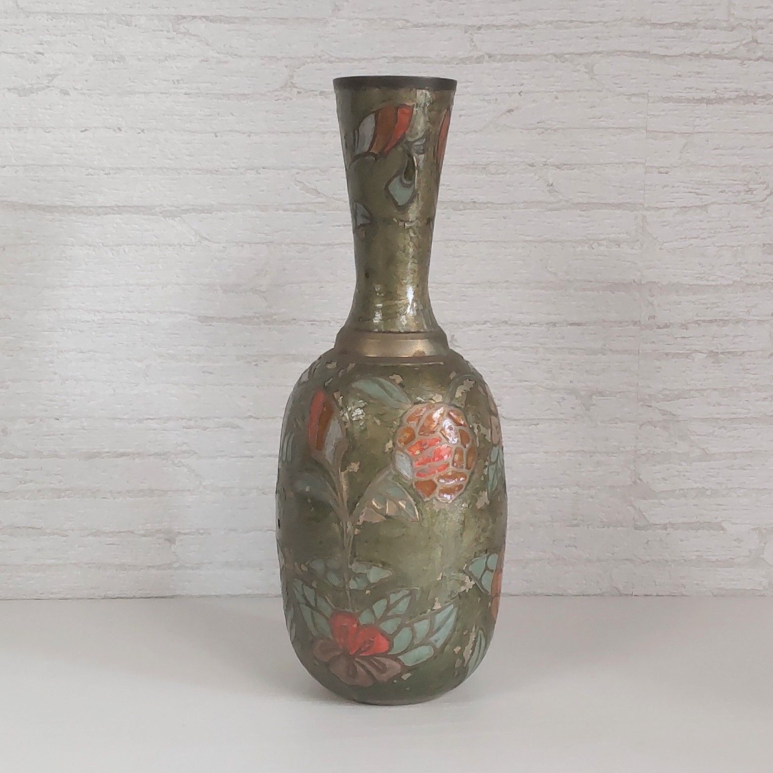 展示品処分】花瓶 (3) 花器 アンティーク 骨董品 レトロ インド マハラジャ 真鍮/銅 - メルカリ