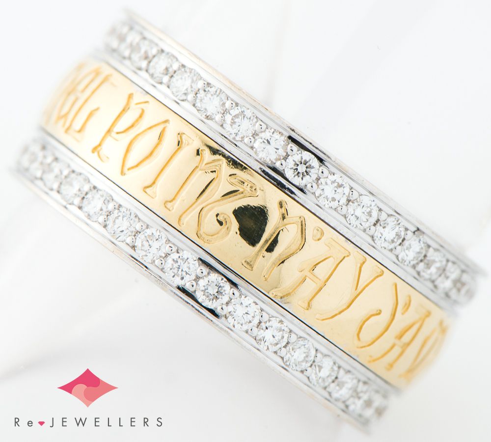 美品☆ silver 平打ち銀爪 石 ストーン バングル シルバー 爪