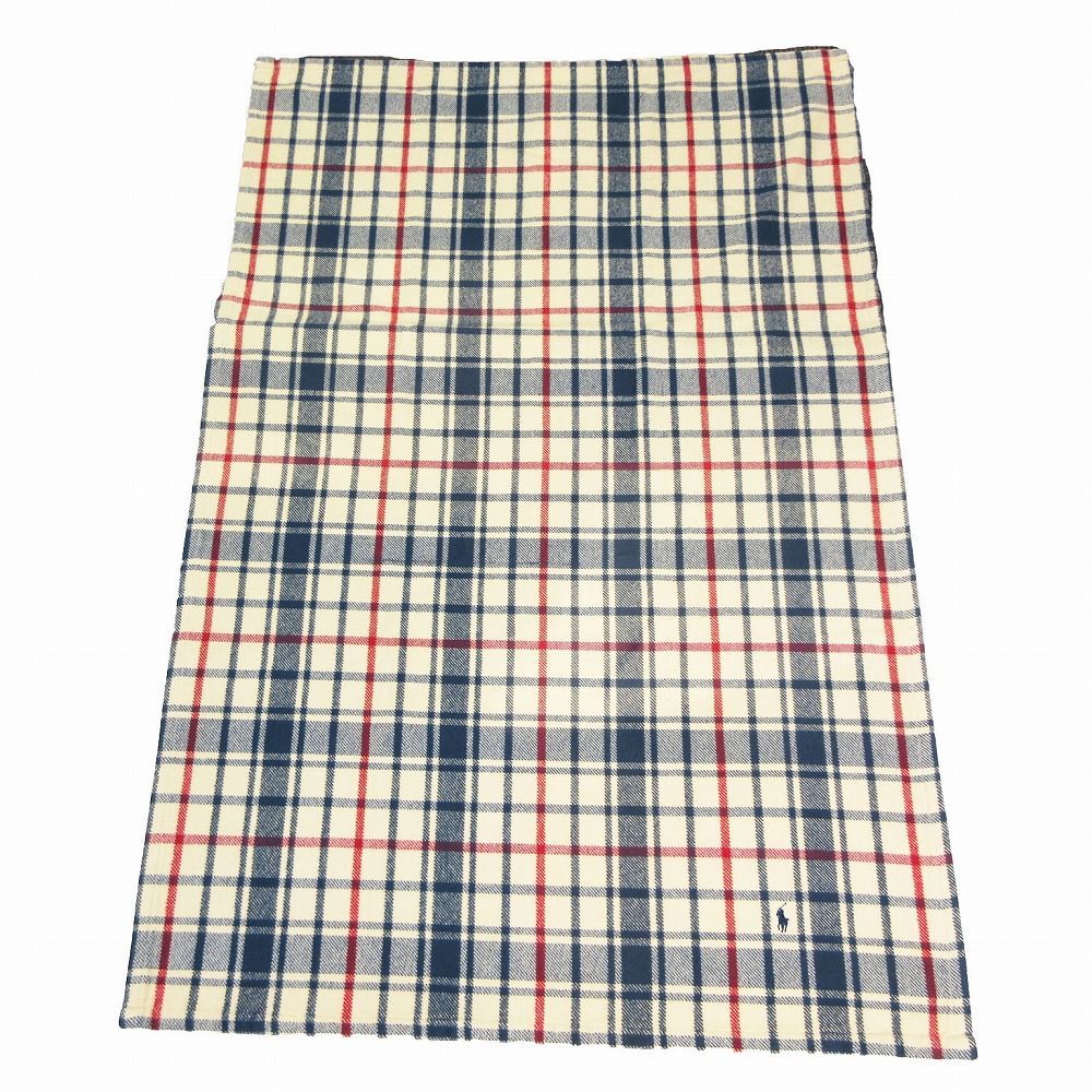 RALPH LAUREN ラルフローレン ひざ掛け ブランケット 毛布 コットン