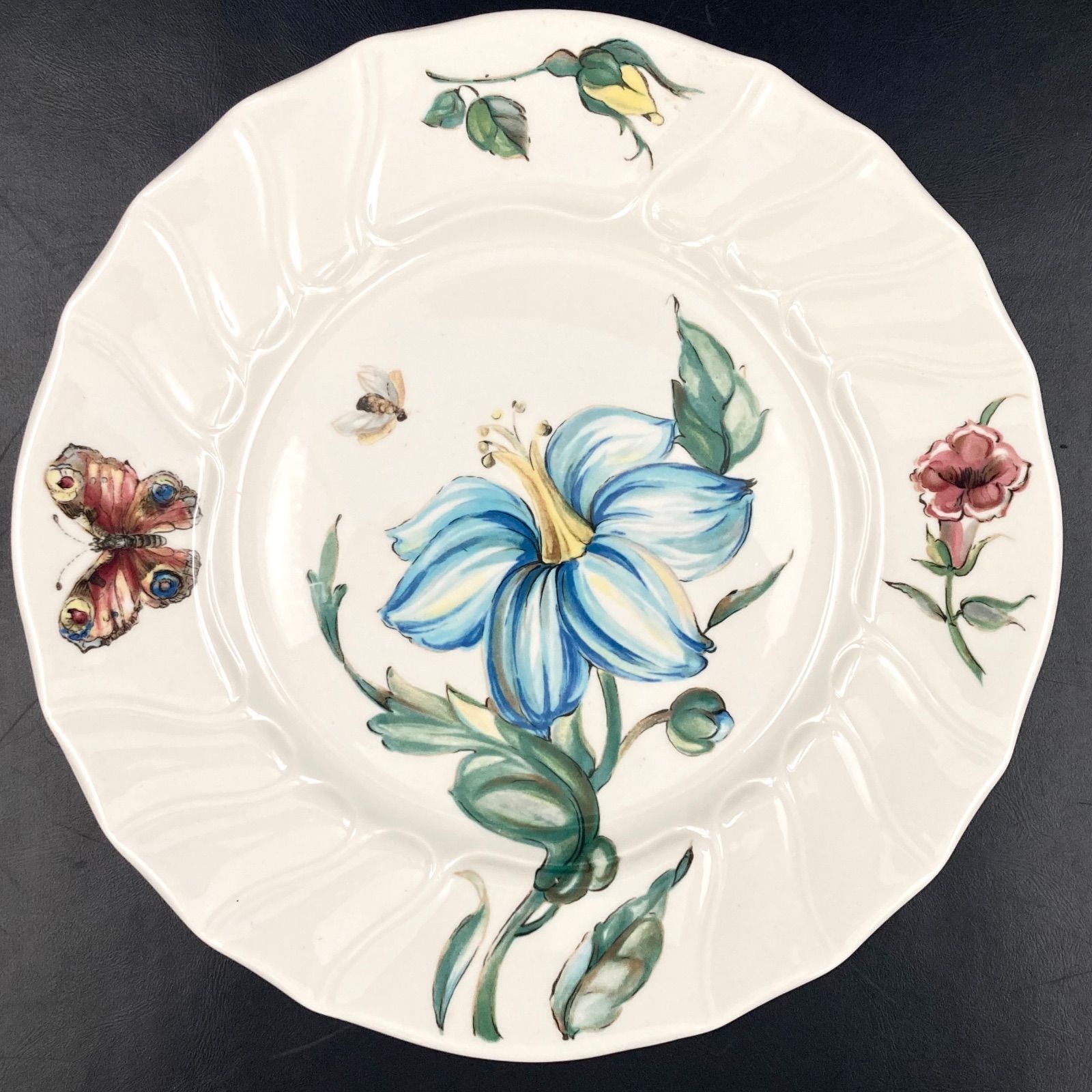 MZ662) 【訳あり】 90s Villeroy&Boch Bouquet 20cm プレート 5枚