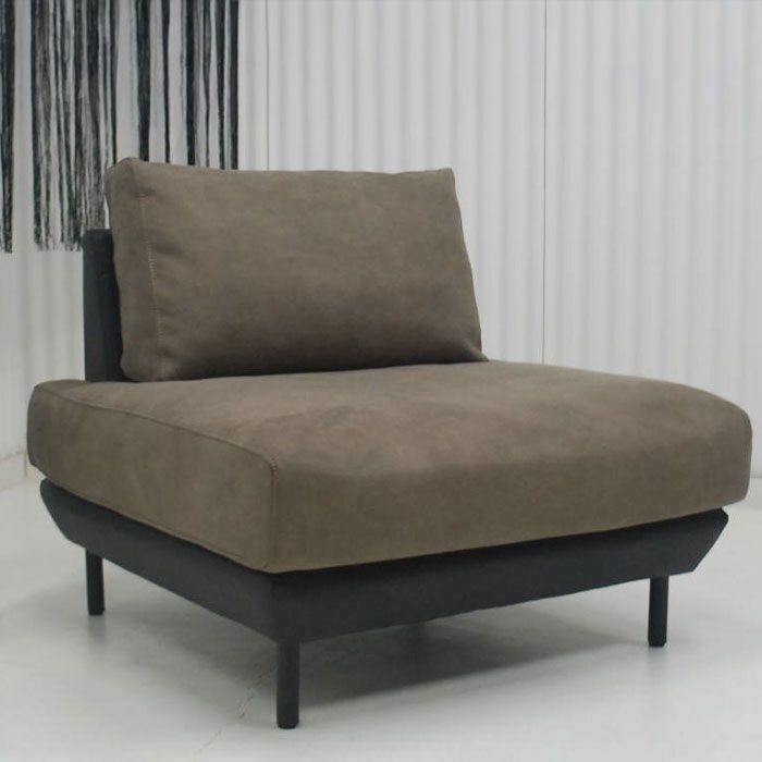 アウトレット 現品限り 大 一部 スタイリッシュモダンデザイン アームレス 一人かけ 1P ソファー 250826-コスターナ1p