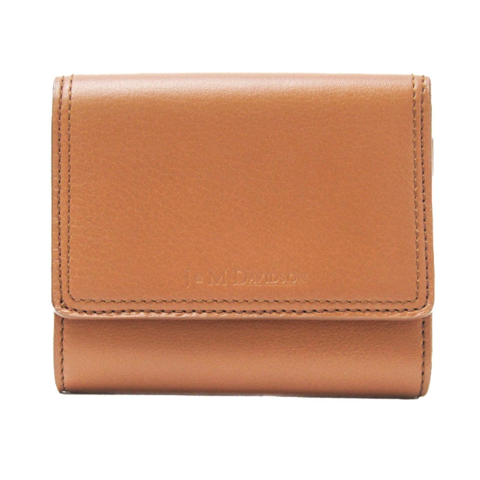 ジェイアンドエムデヴィッドソン(J&M Davidson) FOLDING WALLET 10232N レディース レザー 財布（三つ折り） ブラウン,キャメル