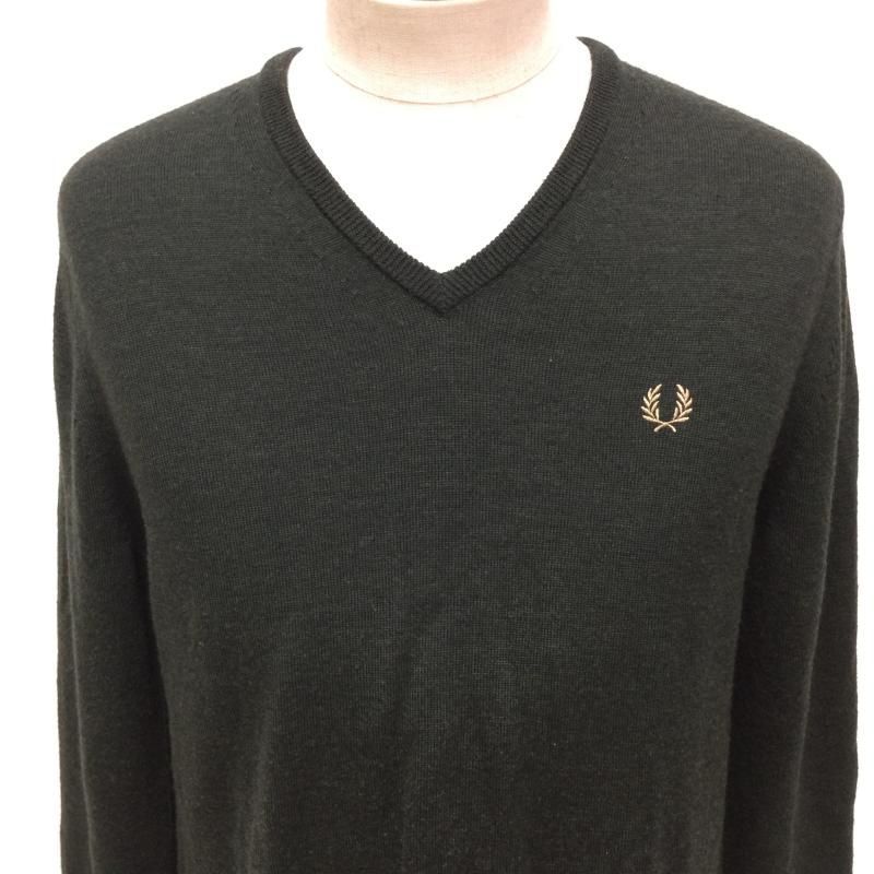 新品】FRED PERRY メリノウールニット 刺繍ロゴ M - 4oficio.net.br