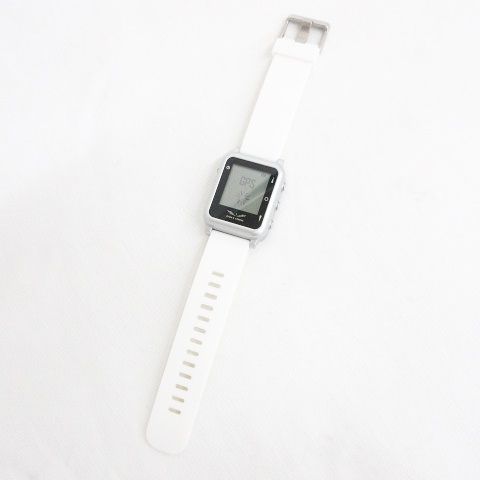 朝日ゴルフ EAGLE VISION watch4 EV-717 ゴルフウォッチ ゴルフナビ 腕時計型 GPSナビ ゴルフ用距離測定器 ラバー 白 ホワイト