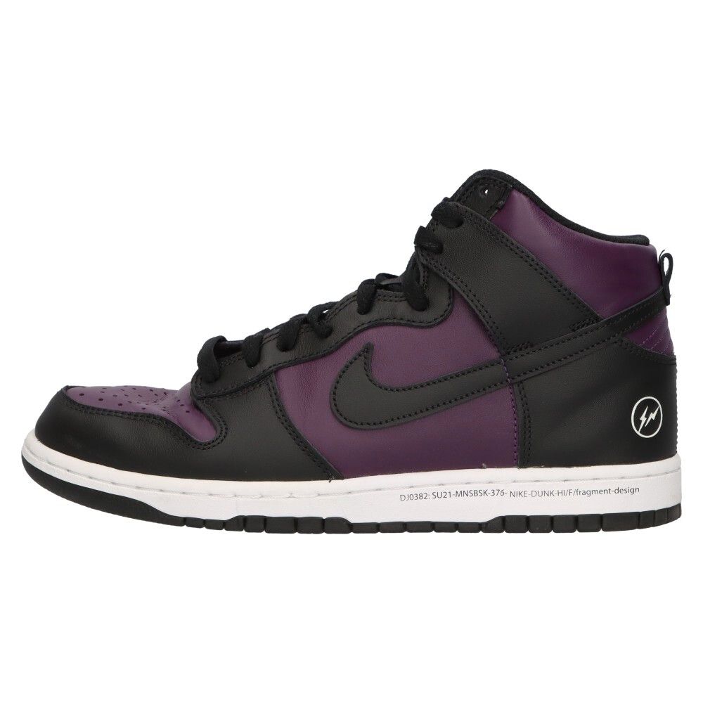 NIKE (ナイキ) ×FRAGMENT DESIGN DUNK HIGH CITY PACK BEIJING フラグメント 北京 ダンク ハイカットスニーカーシューズ ブラック/パープル US8，5/26.5cm DJ0382-600