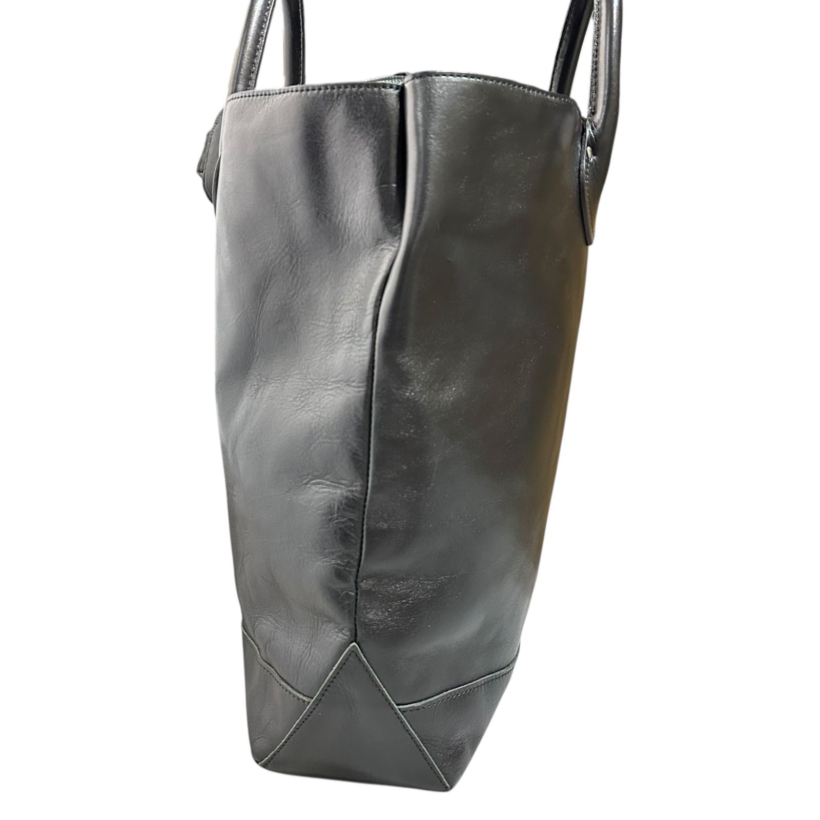 JUNYA WATANABE COMME des GARCONS/カウレザー切替 スリムパンツ ブラック JH-P003/S /060