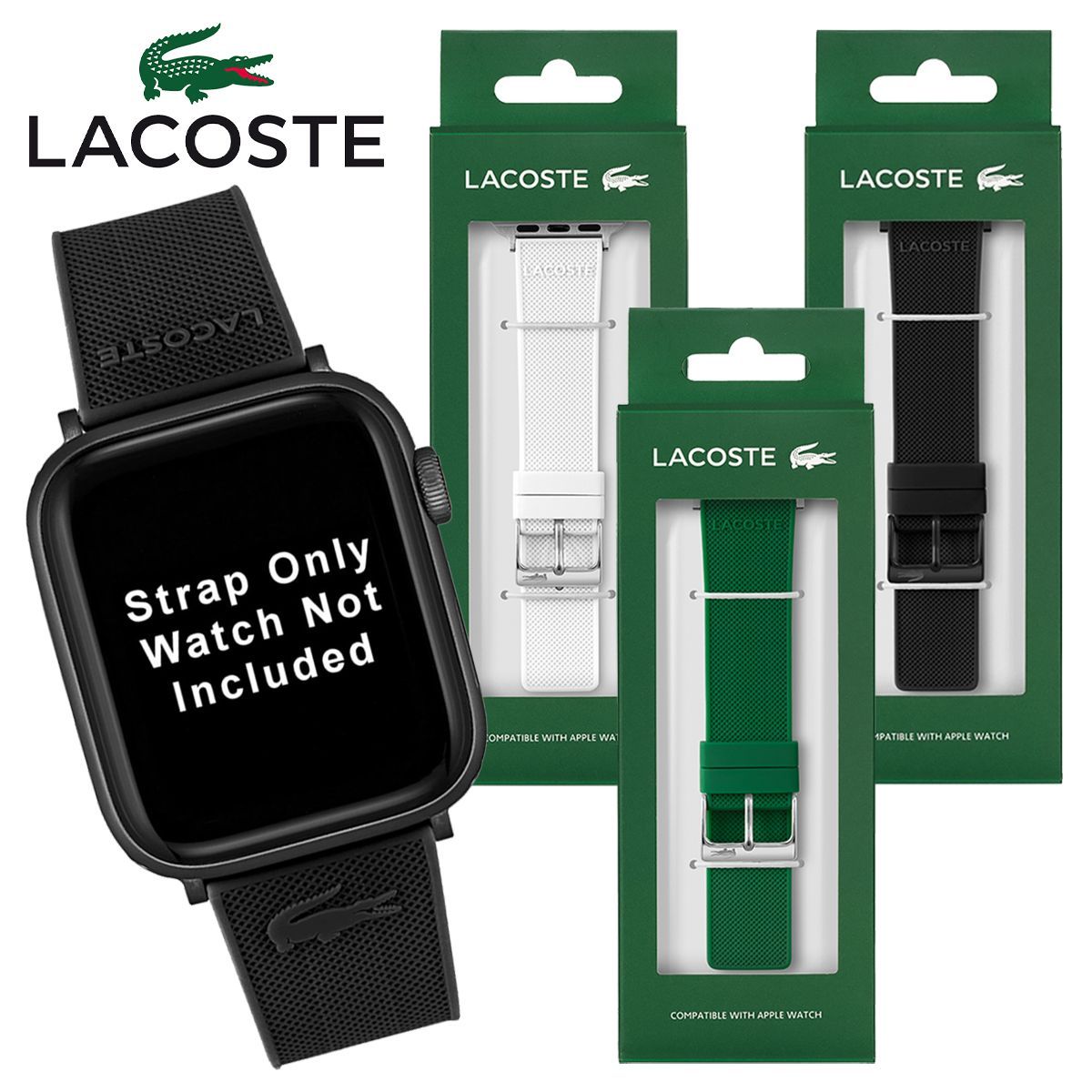 LACOSTE ラコステ Apple Watch ワニ ワンポイント バンド シリコン