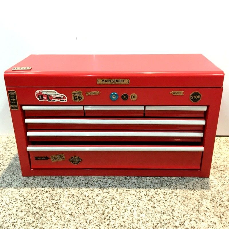 販売 アプリ ツールキャビネット 4段引出しトップチェスト 鍵付き 工具 