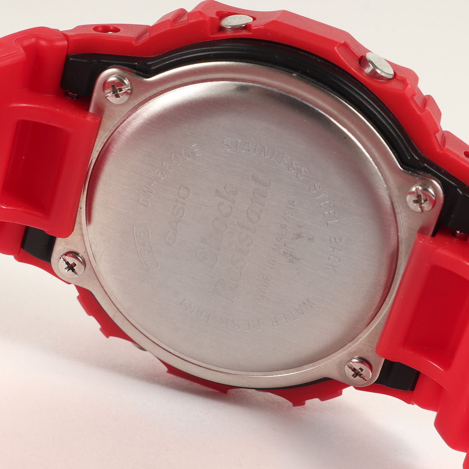 美品 G-SHOCK ジーショック DW-5600E 1545 腕時計 ウォッチ レッド 