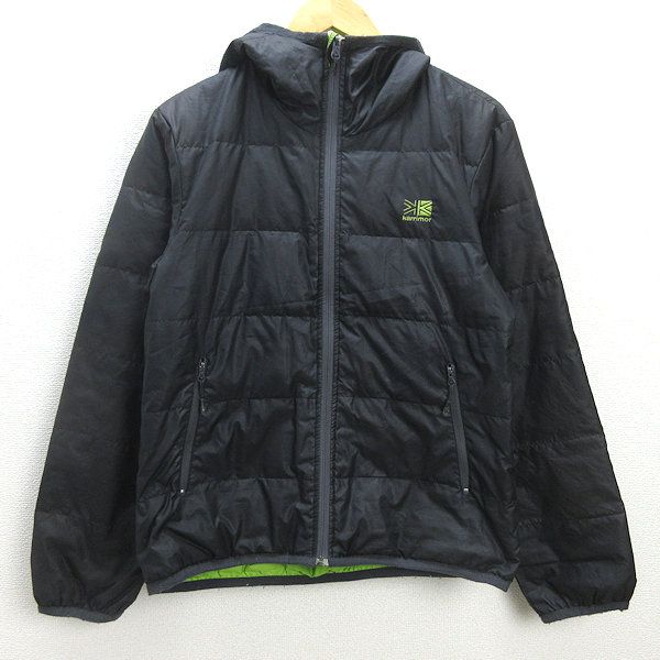 G□カリマー/karrimor ダウンジャケット/リバーシブル【M】黒緑/men