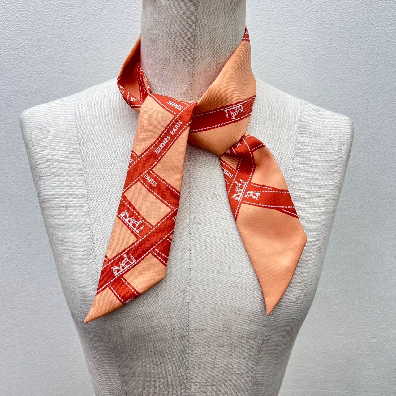 HERMES エルメス ツイリー スカーフ BOLDUC ボルデュック リボン