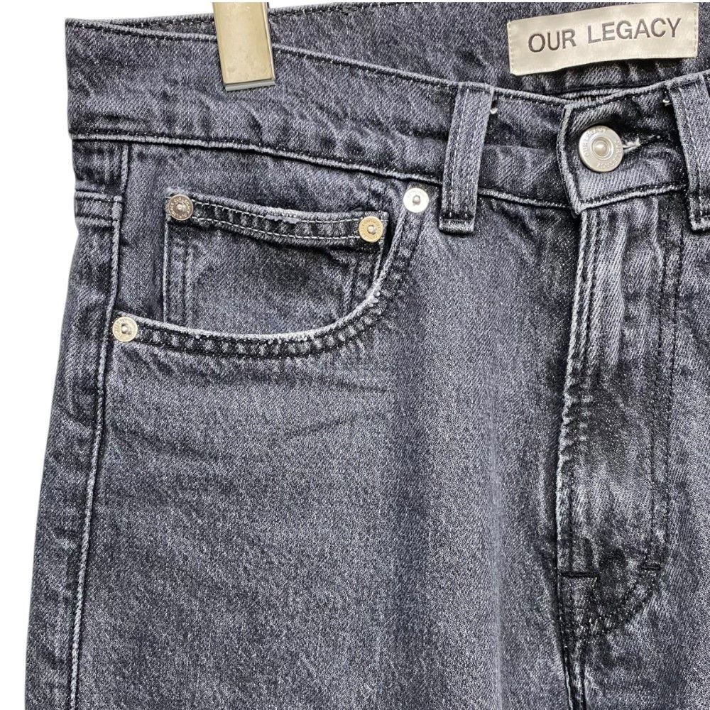 OUR LEGACY 22AW THIRD CUT BLACK SLASH DENIM デニムパンツ